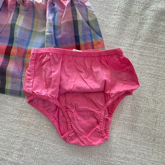 Gap Pink Plaid Dress EUC 12-18mo - Picture 6 of 6